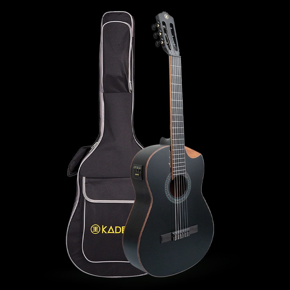 Slowhand 39” Classical Electro Acoustic Guitar · Black