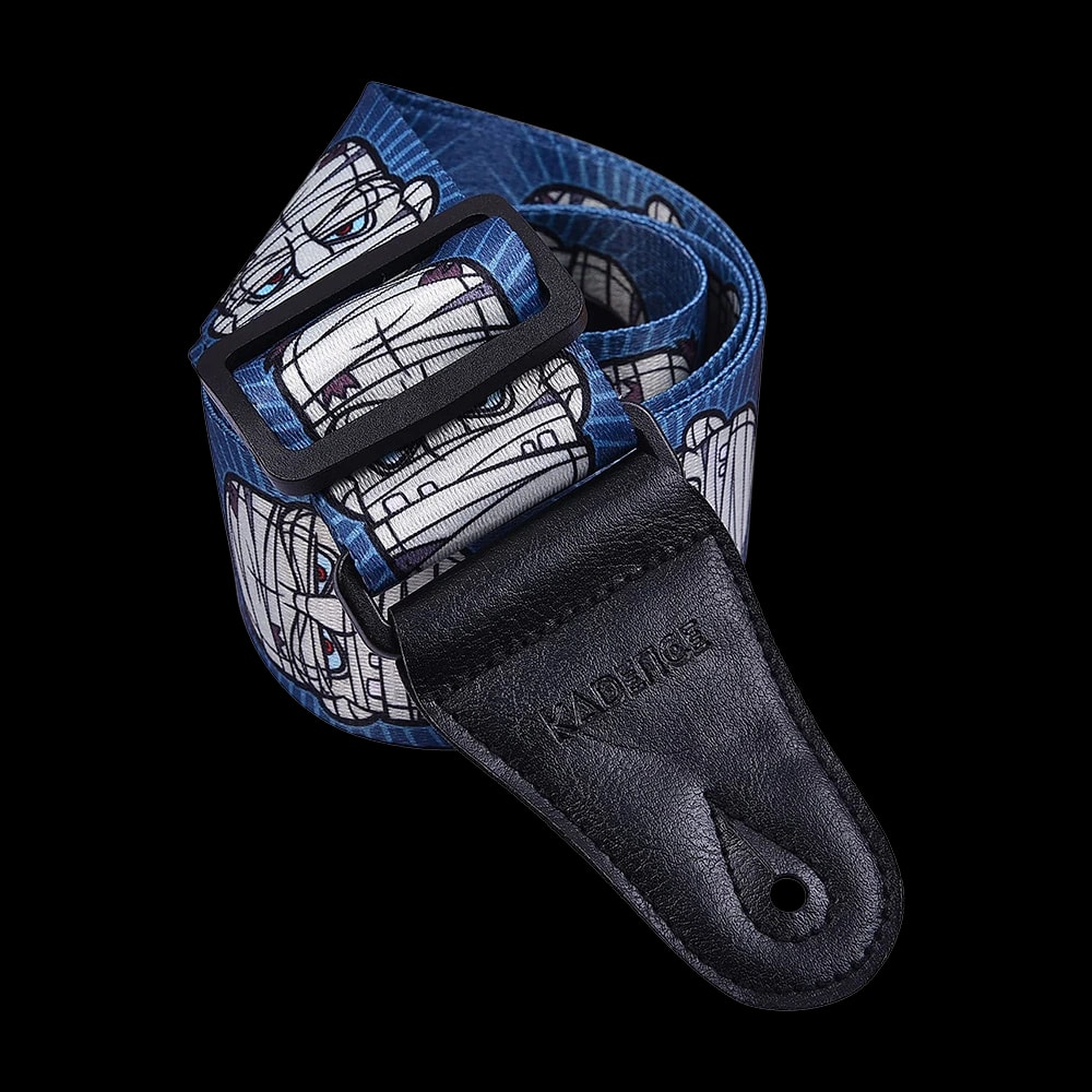 Kadence STP-S008-W Jamming Series Guitar Strap with Mummy Graphic, view 1 of 3