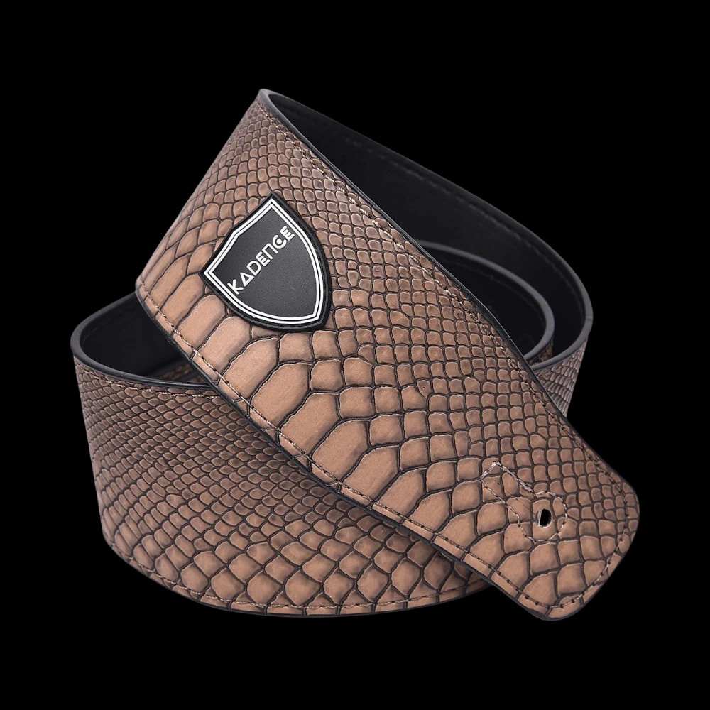 Kadence STP-S568-B Jamming Series Guitar Strap with Faux Snakeskin Texture, view 1 of 3