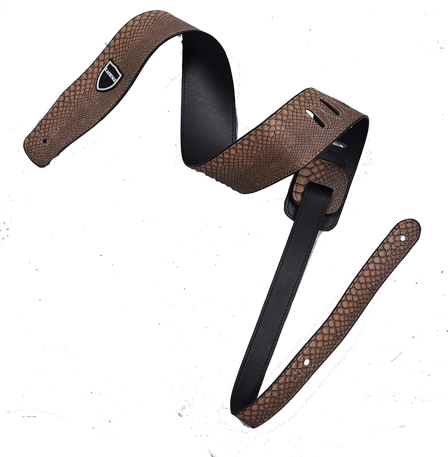 Kadence STP-S568-B Jamming Series Guitar Strap with Faux Snakeskin Texture, view 3 of 3