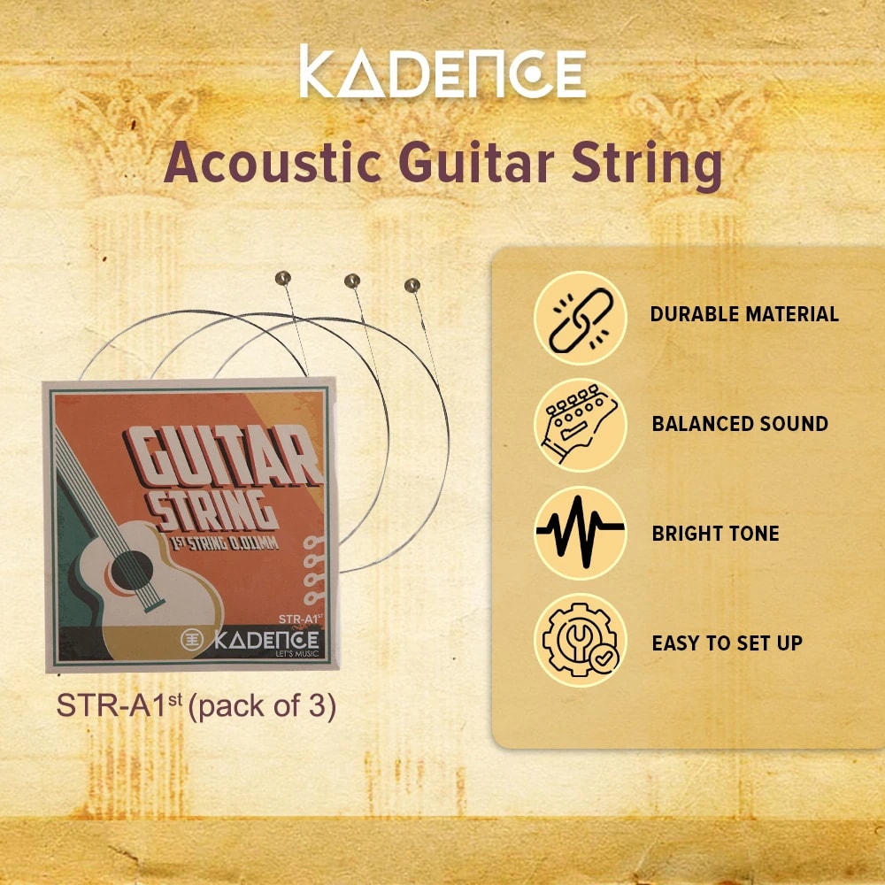 Kadence STRA1ST  Jamming Series Acoustic Guitar Strings - Pack of 3, view 2 of 6