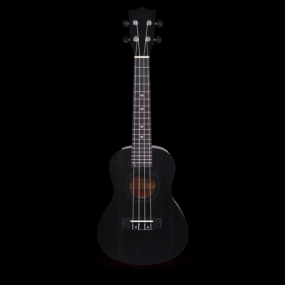Kadence UKTWBLK Concert 23" Acoustic Ukulele, view 7 of 15