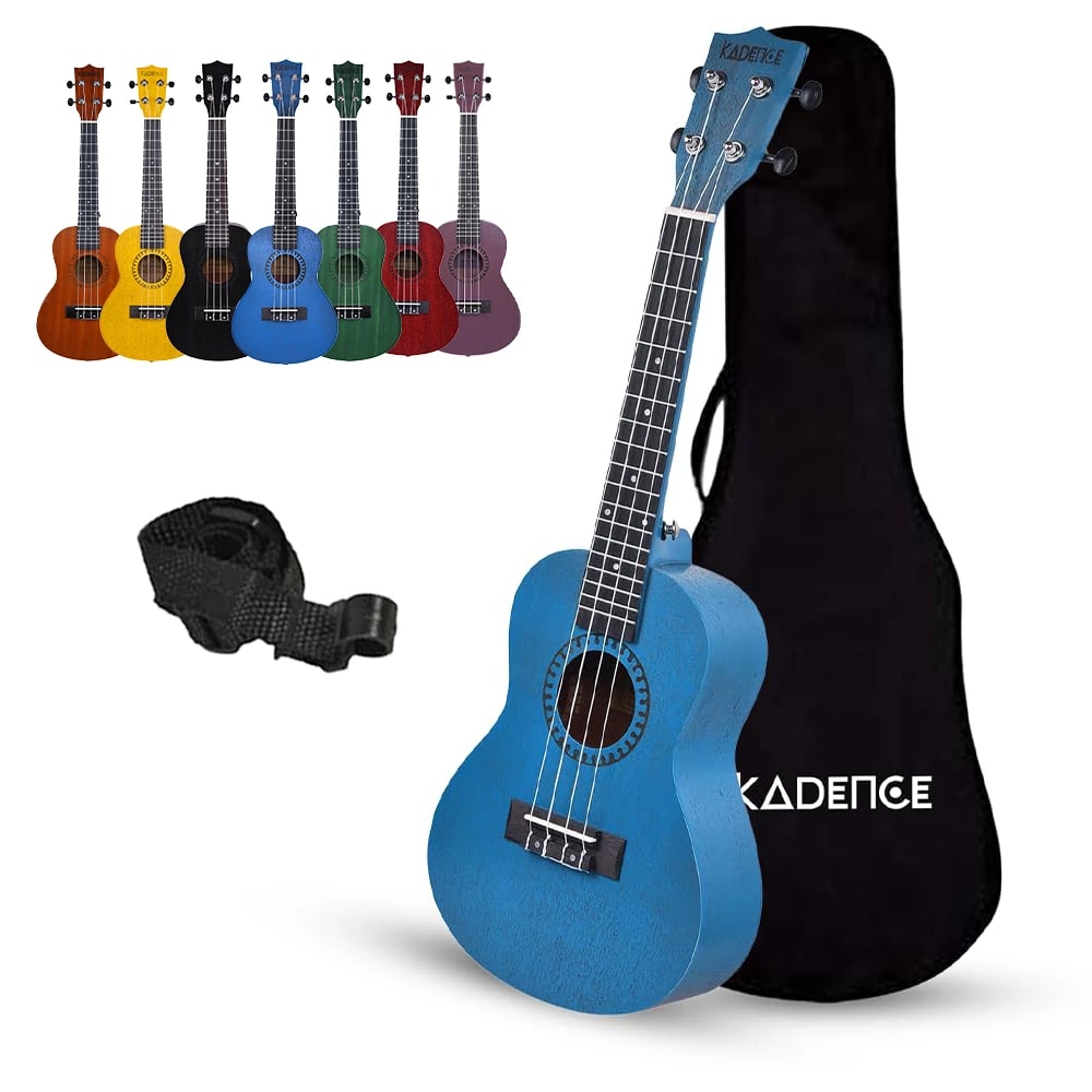 Kadence UKTWBLU Concert 23" Acoustic Ukulele, view 11 of 15