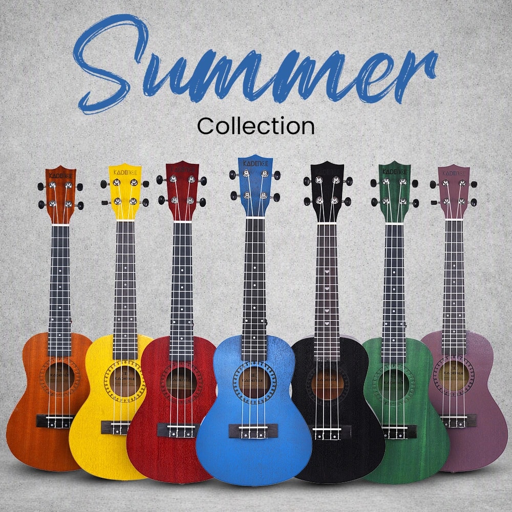 Kadence UKTWBLU Concert 23" Acoustic Ukulele, view 12 of 15