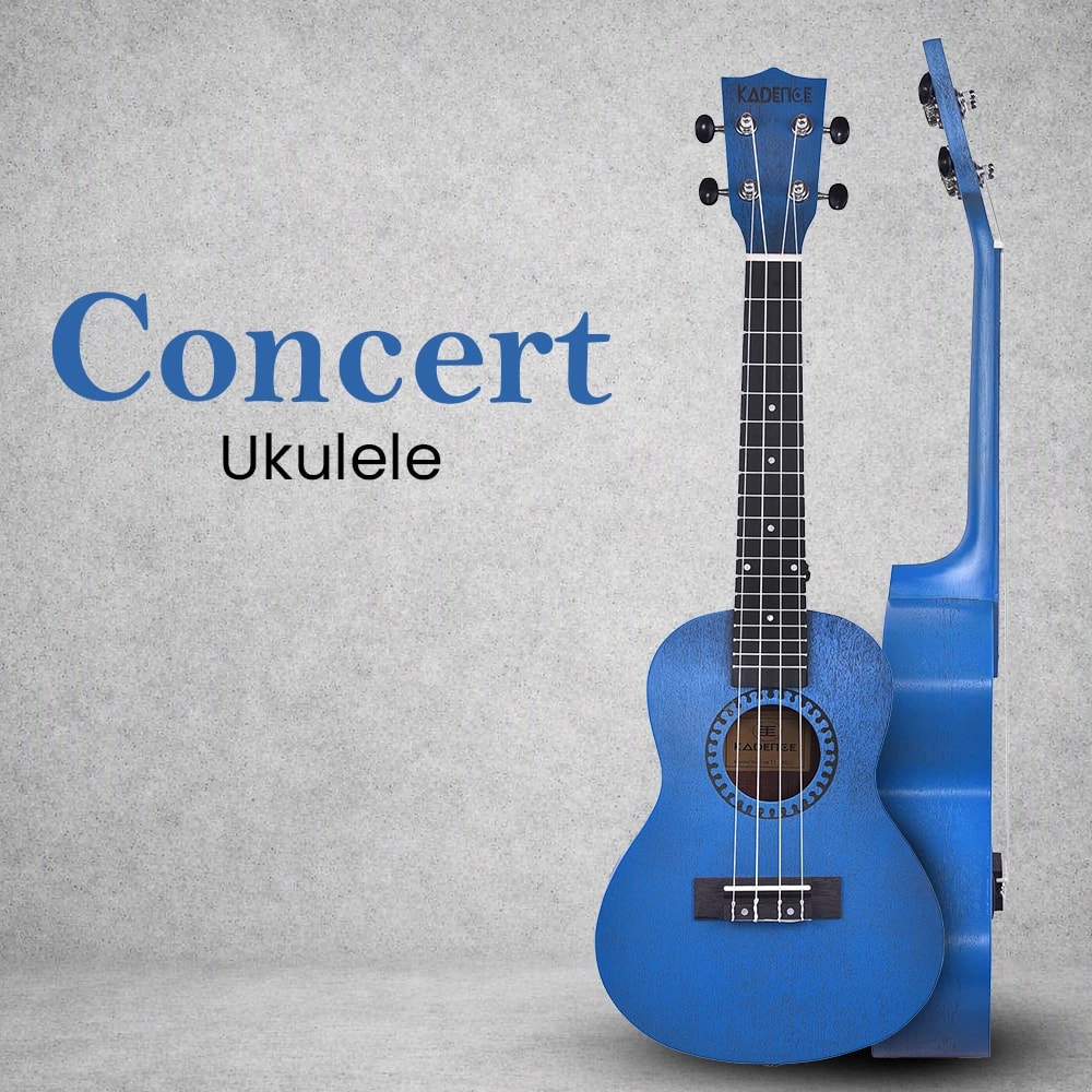 Kadence UKTWBLU Concert 23" Acoustic Ukulele, view 15 of 15