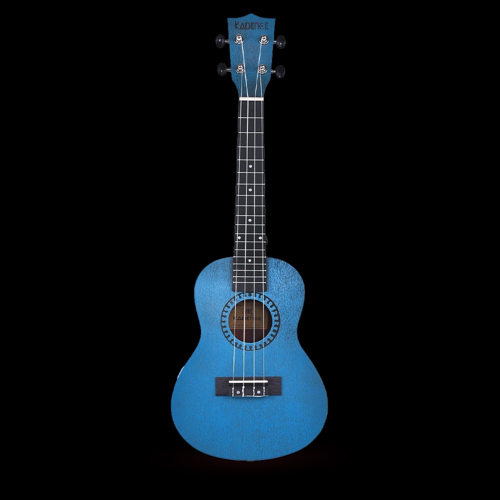 Kadence UKTWBLU Concert 23" Acoustic Ukulele, view 6 of 15