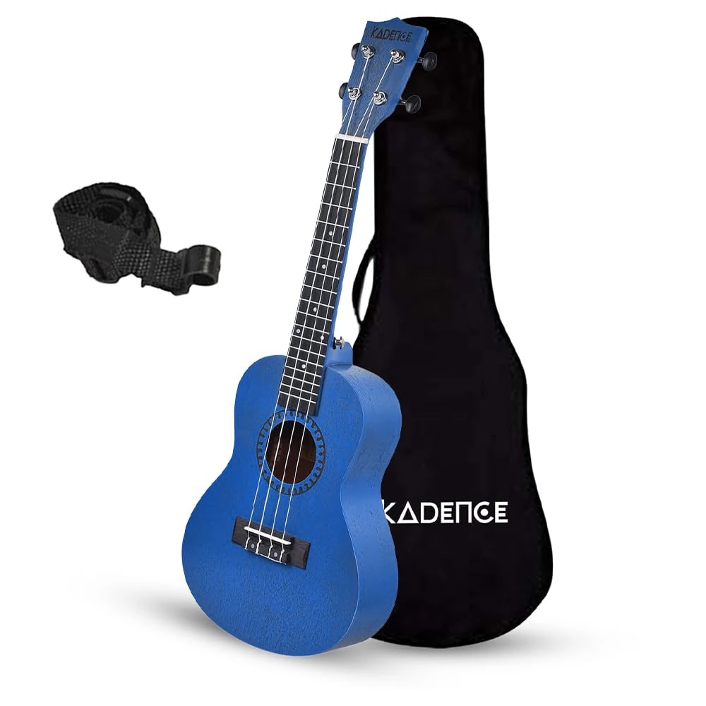 Kadence UKTWBLU Concert 23" Acoustic Ukulele, view 1 of 15