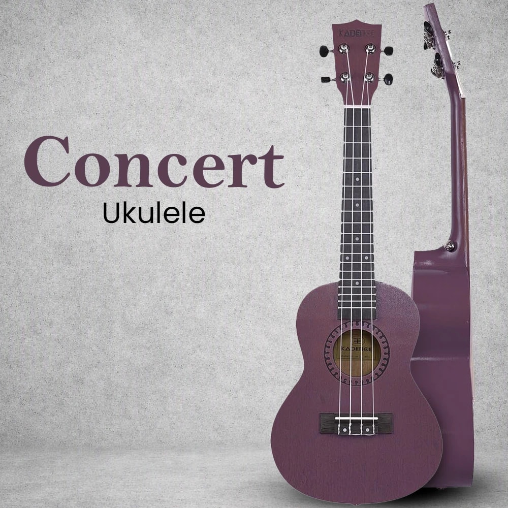 Kadence UKTWPUL Concert 23" Acoustic Ukulele, view 9 of 14