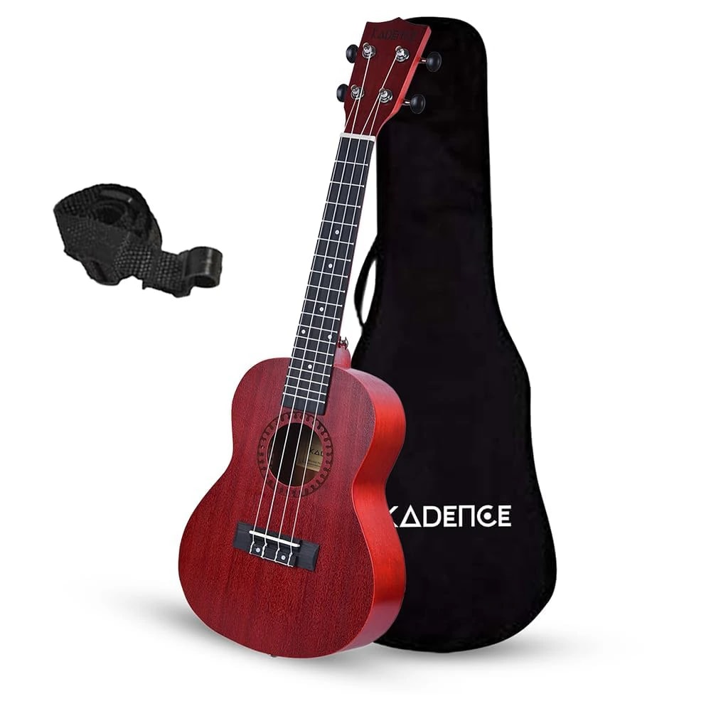 UKTWRD Concert 23" Acoustic Ukulele · Red