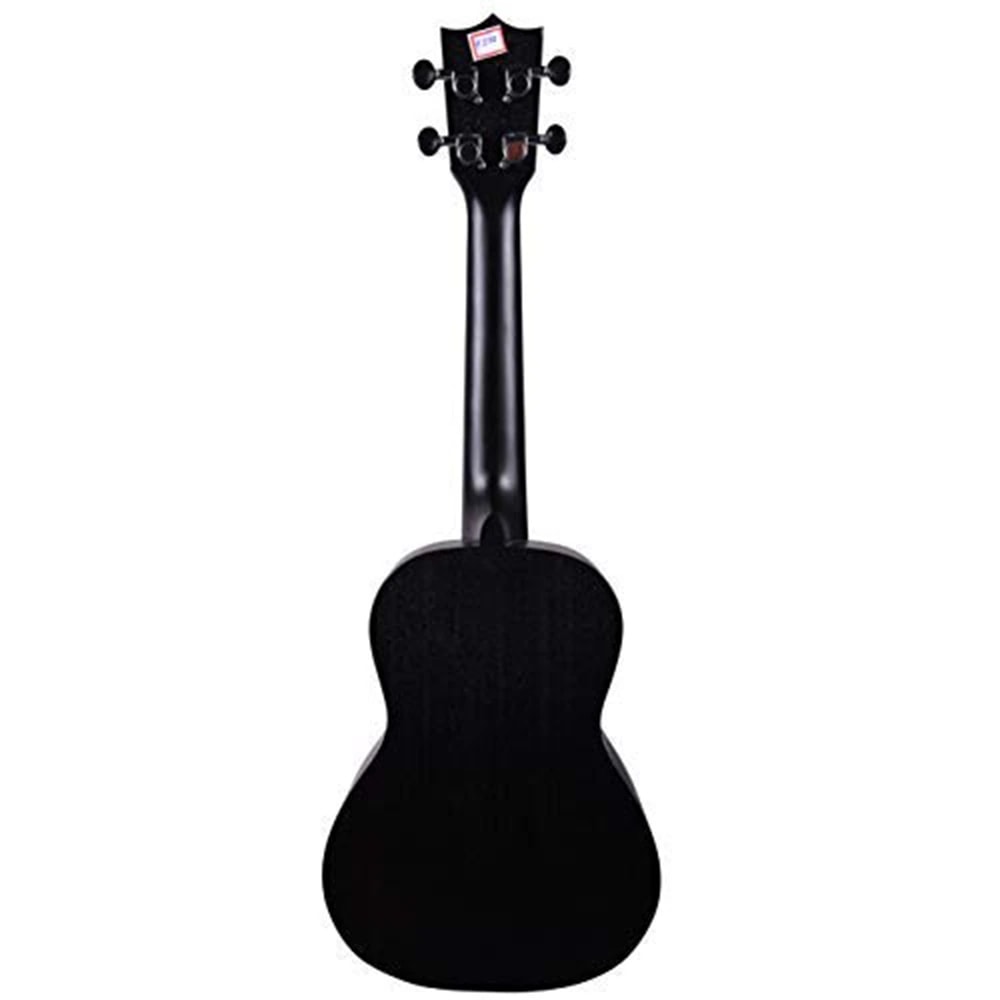Kadence UKC03BK Concert 23" Acoustic Ukulele, view 4 of 5