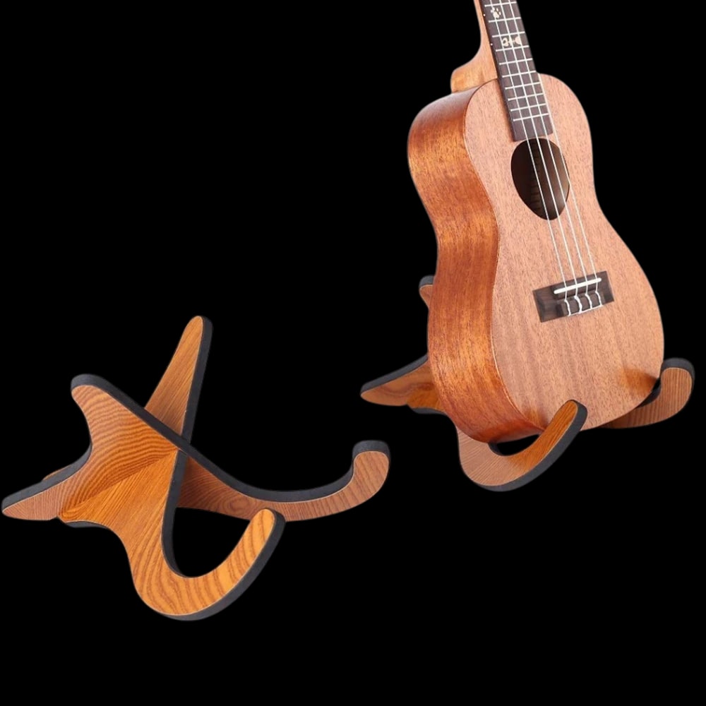 USTD Home Series Ukulele Wooden Floor Stand · Natural