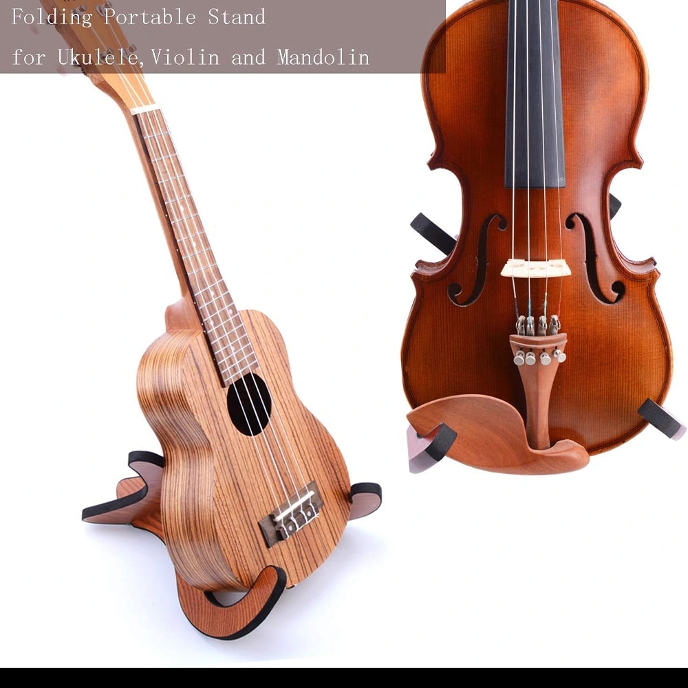 Kadence USTD Home Series Ukulele Wooden Floor Stand, view 3 of 6