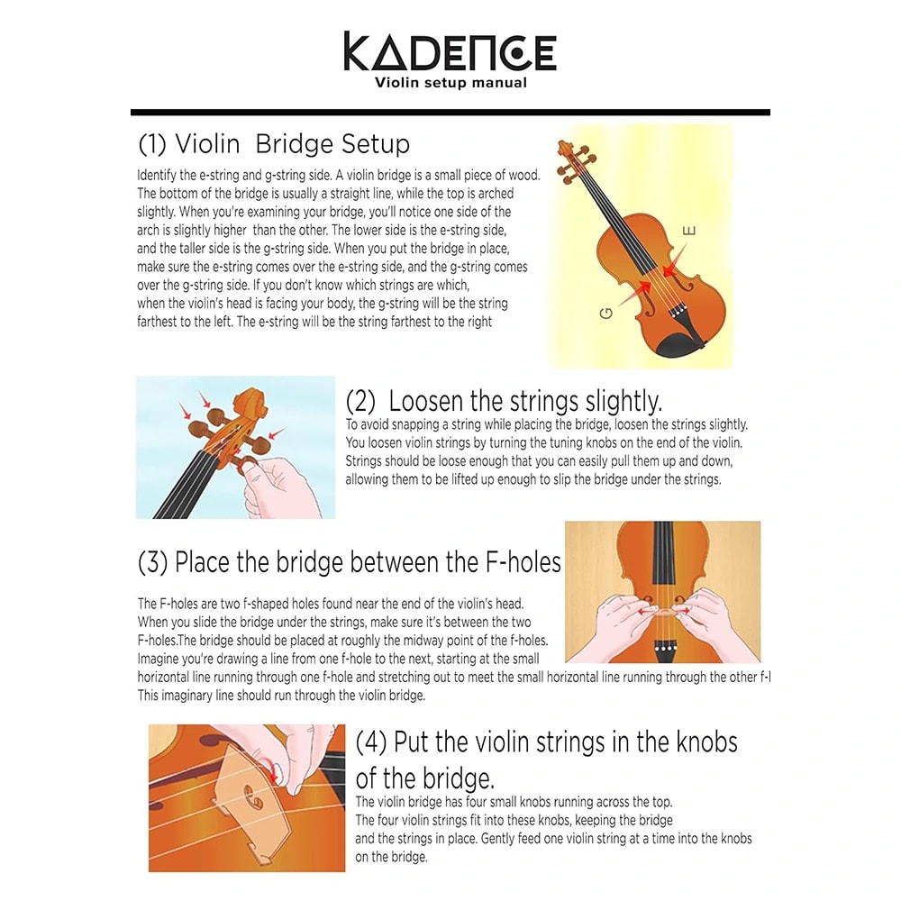 Kadence V001D Vivaldi Violin, view 10 of 11