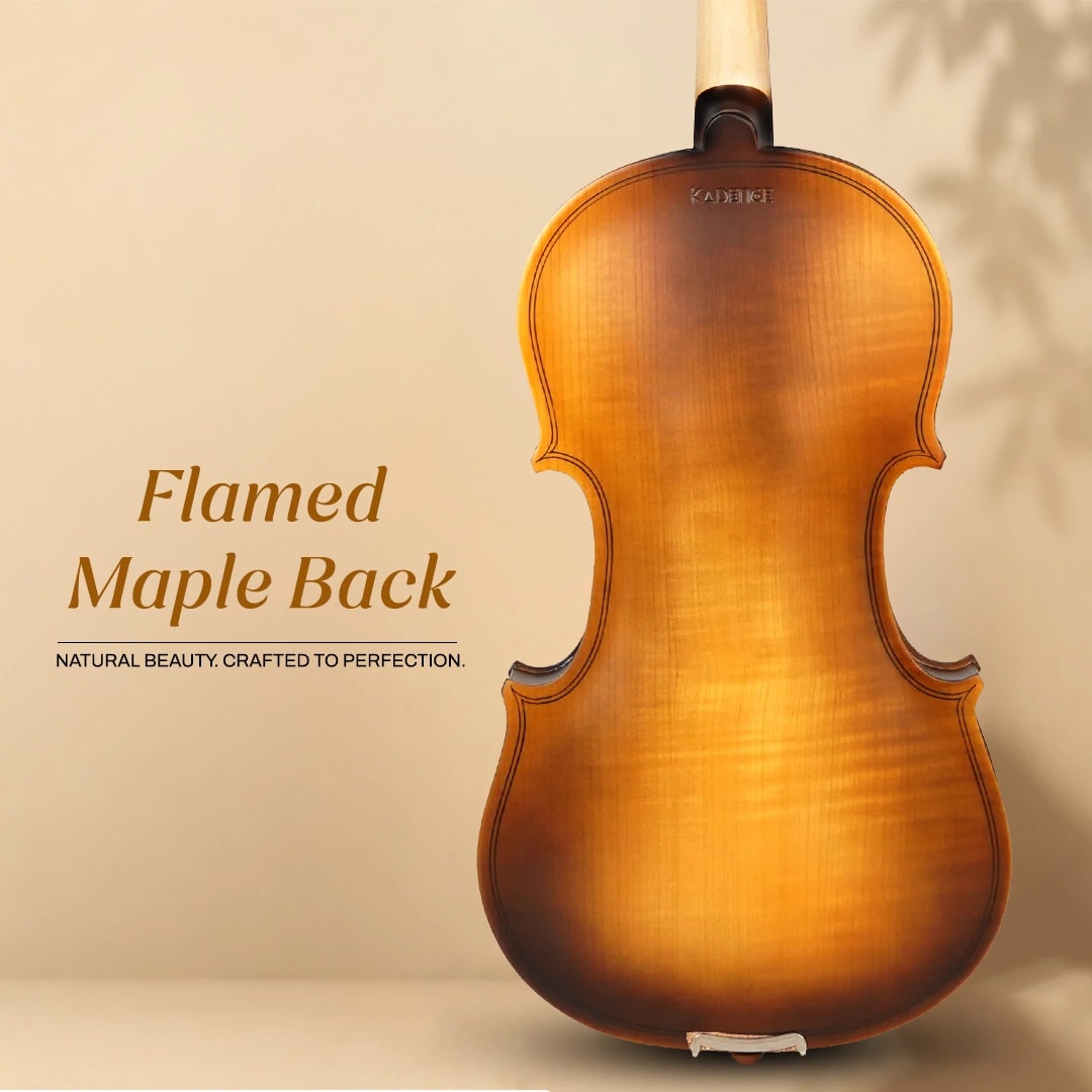 Kadence V77 Vivaldi Violin with Flamed Back, view 3 of 7