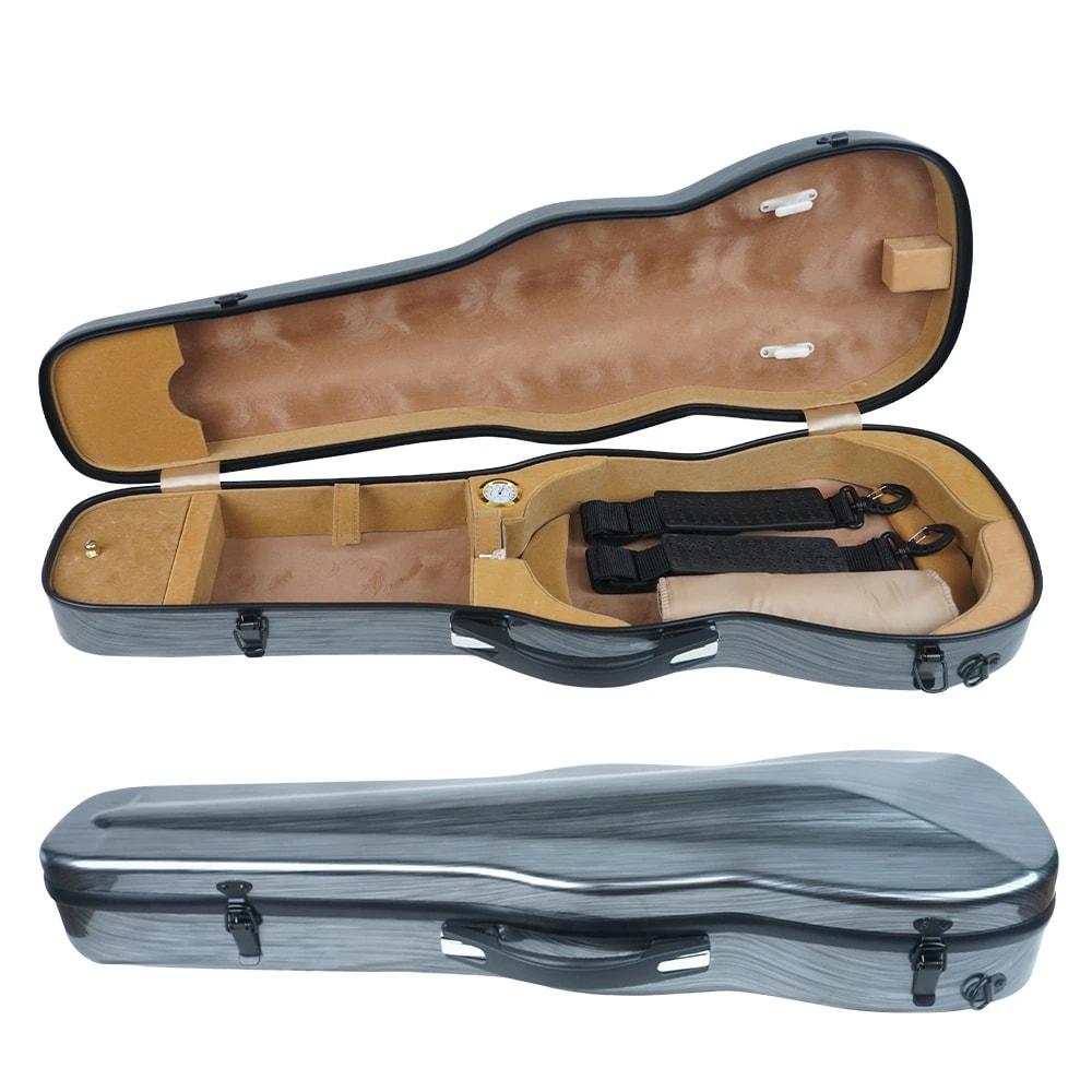 Kadence VFC-GY Touring Series 4/4 Full Size Carbon Fiber Violin Case, view 4 of 6