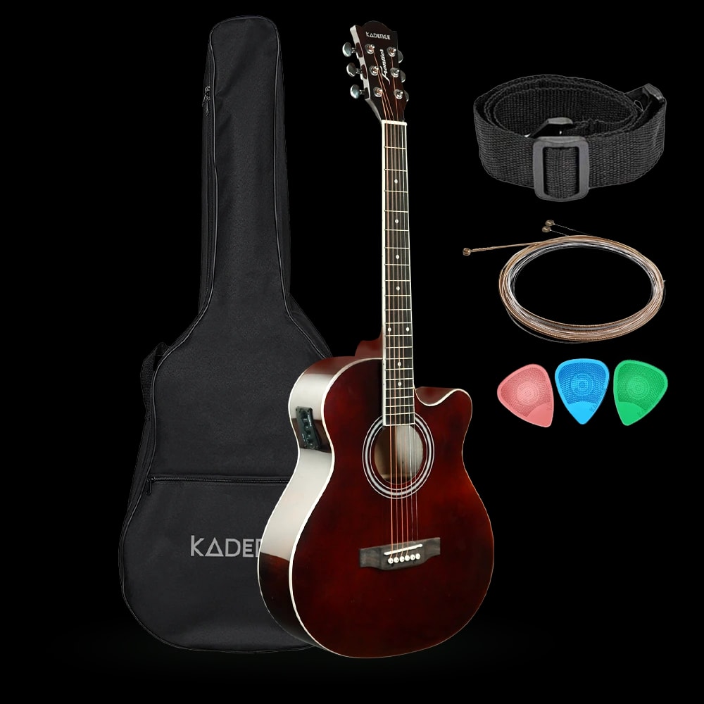 Frontier 40" Electro Acoustic Guitar · Wine Red