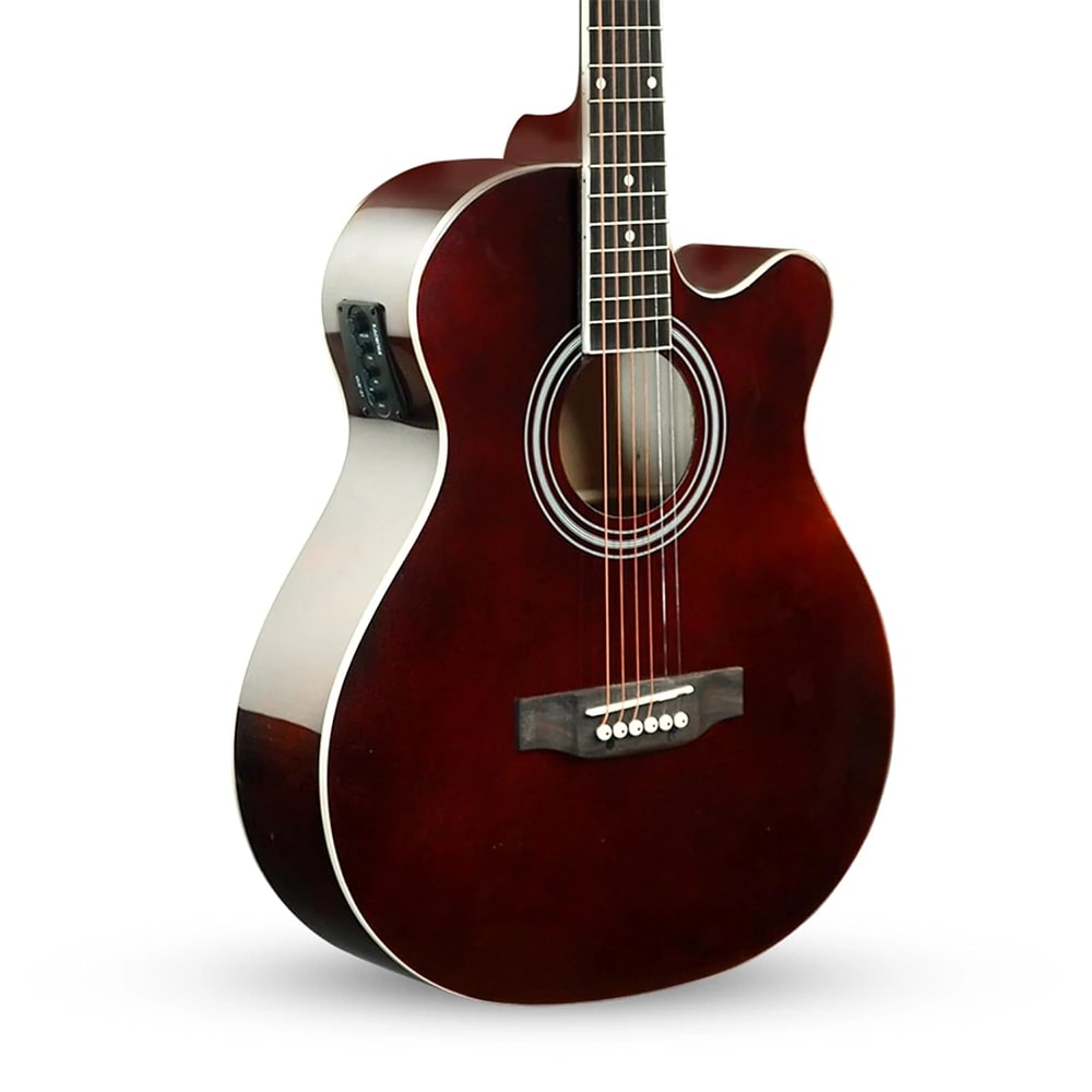Kadence FNTR-BRNEQ Frontier 40" Electro Acoustic Guitar, view 4 of 6