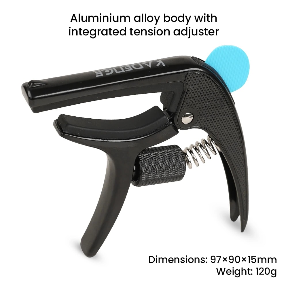 Kadence CAP-S01BK Touring Series Professional 3-in-1 Guitar Capo, view 5 of 6