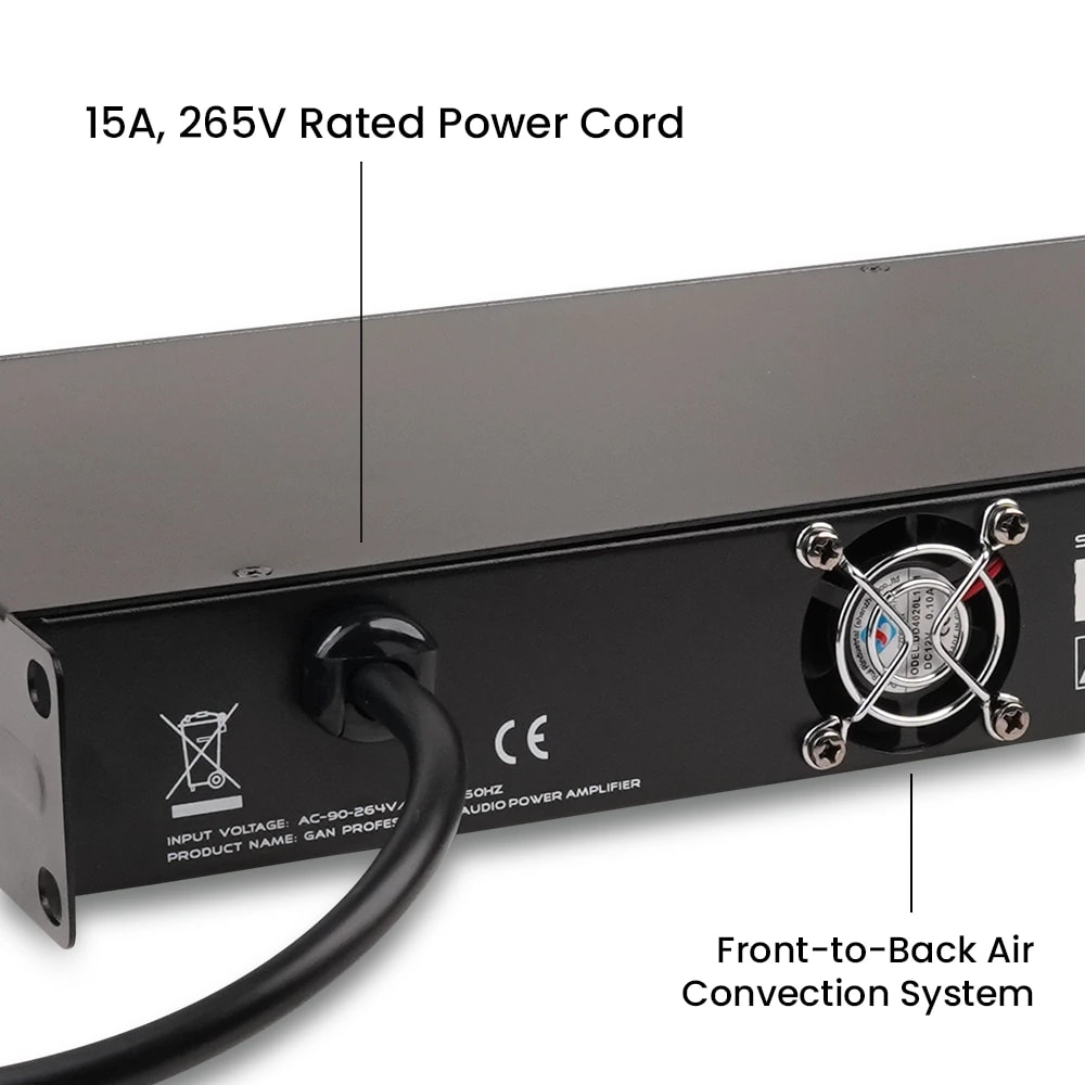 Kadence KD502 Touring Series Professional Power Amplifier, view 6 of 6