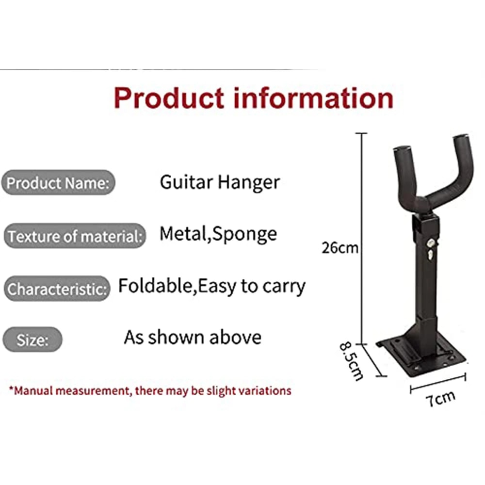 Kadence WMNK19 Home Series Short Arm Wall Mount Guitar Hanger, view 3 of 6