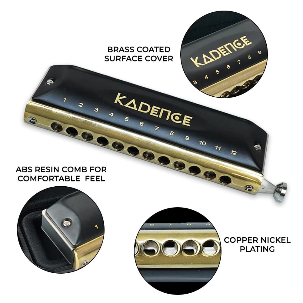 Kadence KHRT1248 Touring Series Chromatic Harmonica (Mouth Organ), view 5 of 8