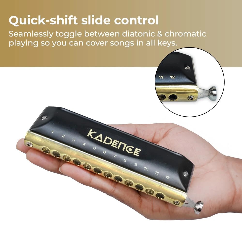 Kadence KHRT1248 Touring Series Chromatic Harmonica (Mouth Organ), view 6 of 8