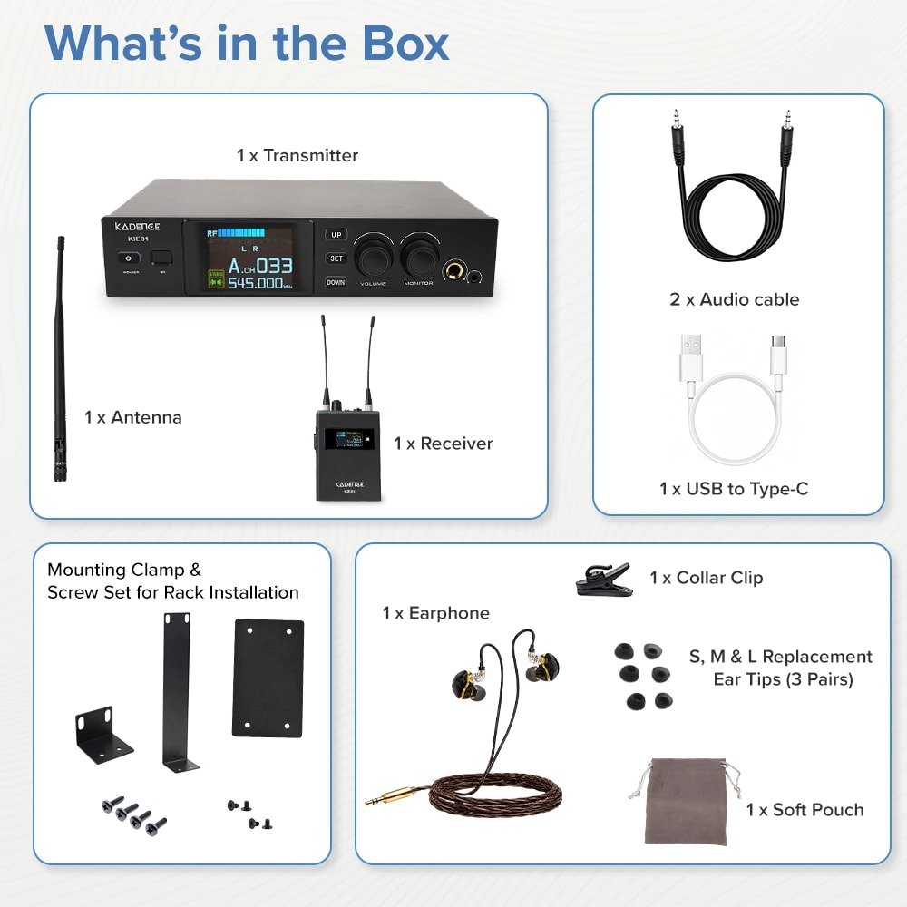 Kadence KIE01 Jamming Series Wireless In-Ear Monitor System, view 8 of 8