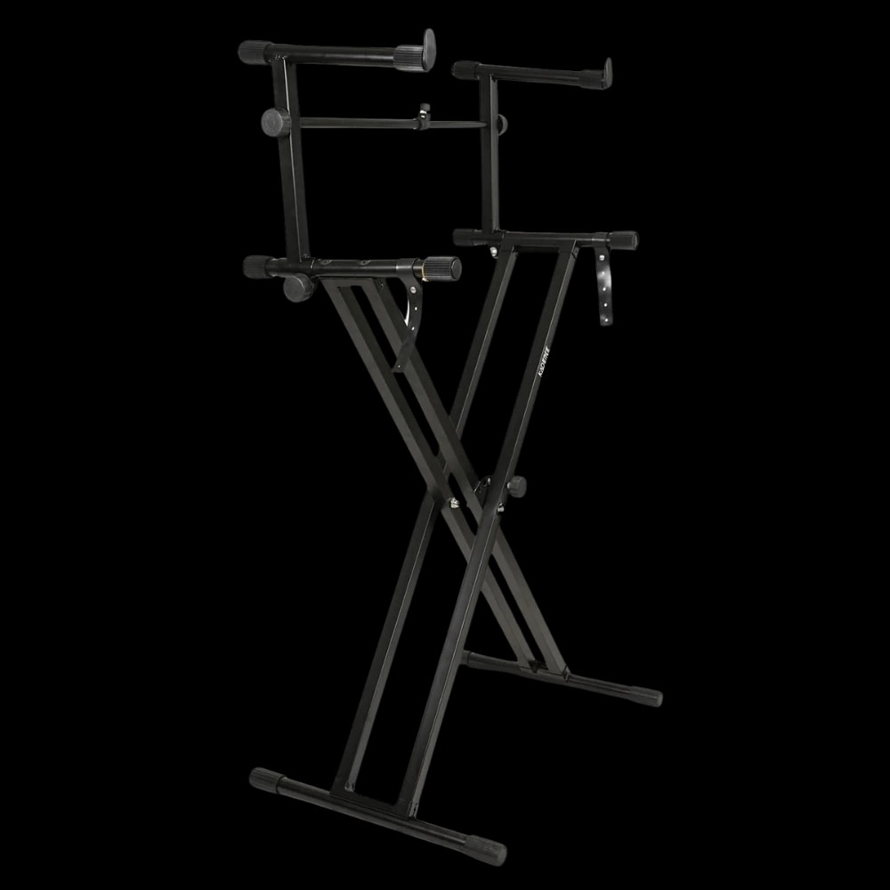 Jamming Series Double-Tier Keyboard Stand · Black