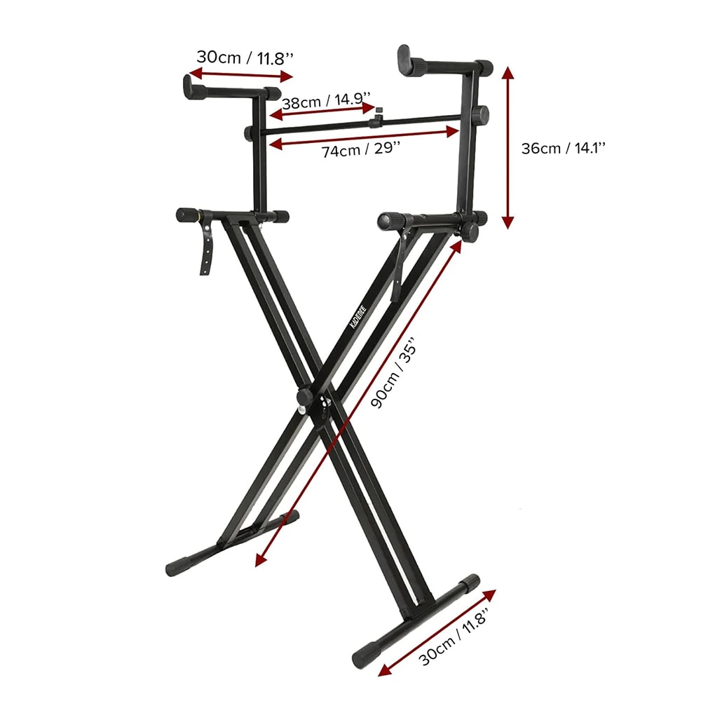 Kadence STD-DX2 Jamming Series Double-Tier Keyboard Stand, view 4 of 6