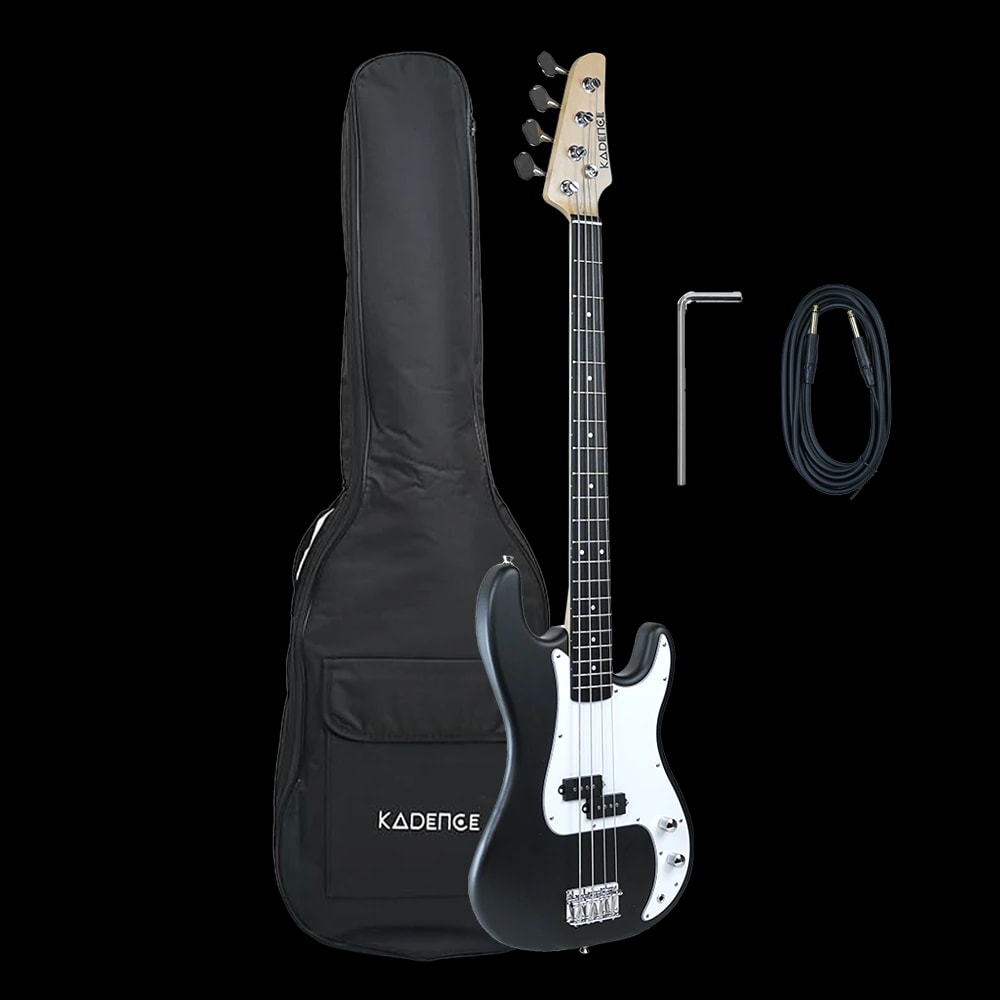 Kadence PBBK Tennessee 46.5” Electric Bass Guitar (P-Style), view 1 of 6