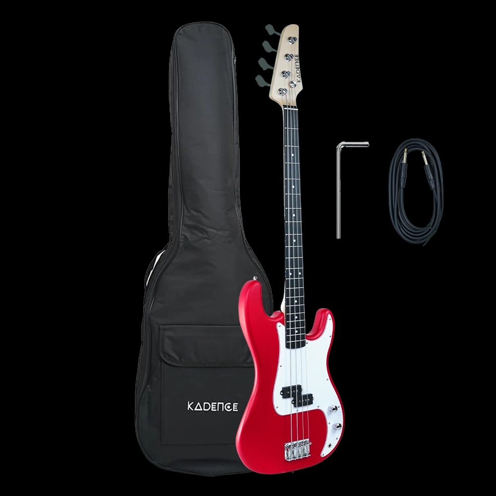 PBRD Tennessee 46.5” Electric Bass Guitar (P-Style) · Red