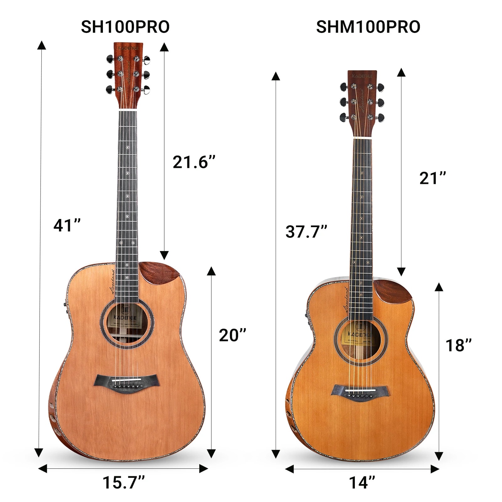 Kadence SH100PRO Slowhand 41" Electro Acoustic Guitar, view 7 of 7