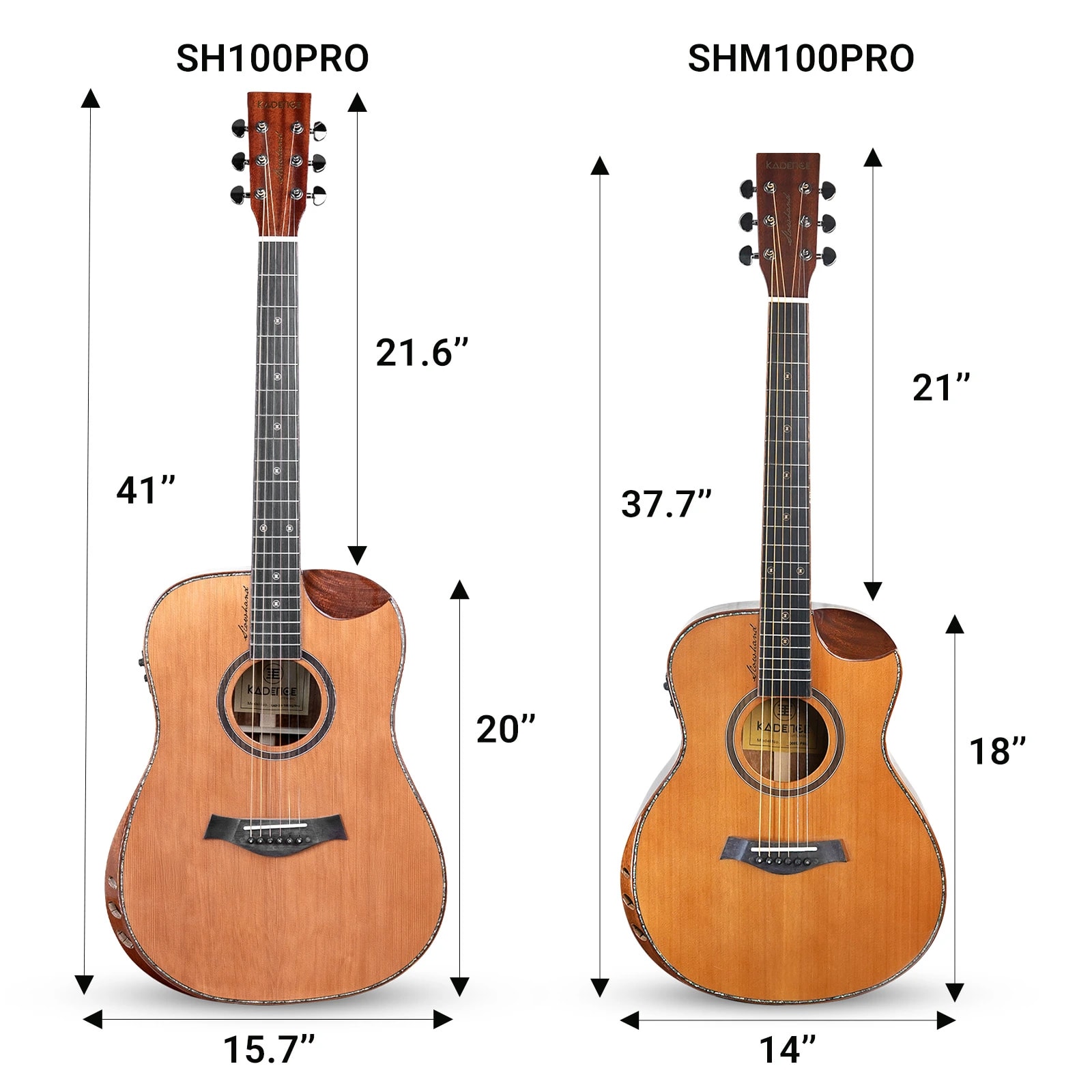 Kadence SHM100PRO Slowhand 38" Electro Acoustic Guitar, view 7 of 7