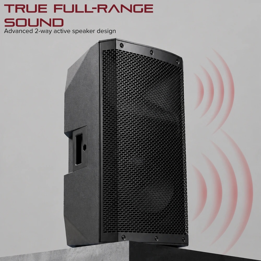 Kadence KX12 Jamming Series 12 Inch Active 2-Way Full Range PA Speaker, view 5 of 6