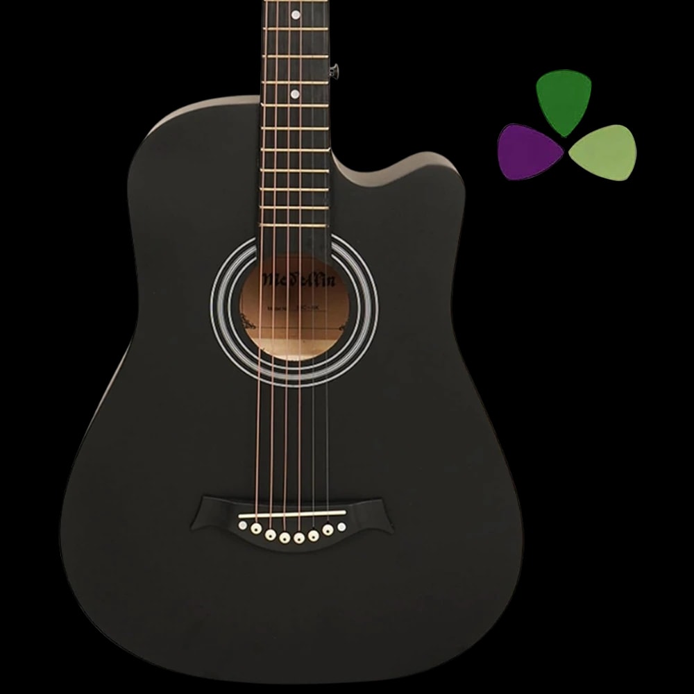 Medellin 38" Acoustic Guitar · Black