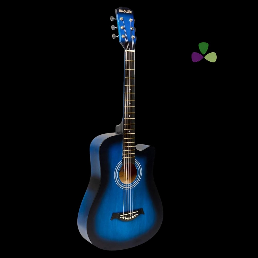 Medellin M38BL 38" Acoustic Guitar, view 1 of 5