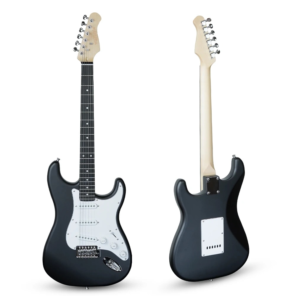 Medellin MDE1BK 38" ST-Style Electric Guitar, view 2 of 6