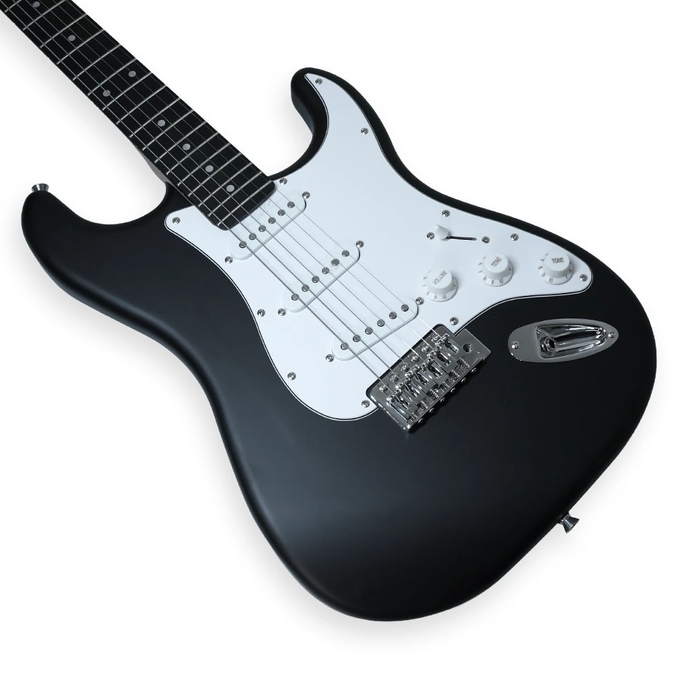 Medellin MDE1BK 38" ST-Style Electric Guitar, view 5 of 6