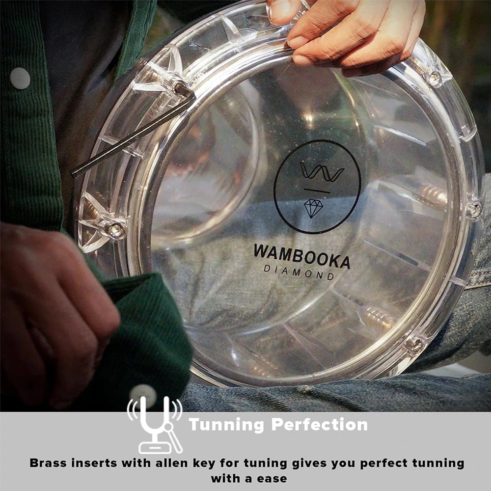 Wambooka DRSK-SET875 Touring Series Diamond Wet & Dry Darbuka Combo, view 7 of 8