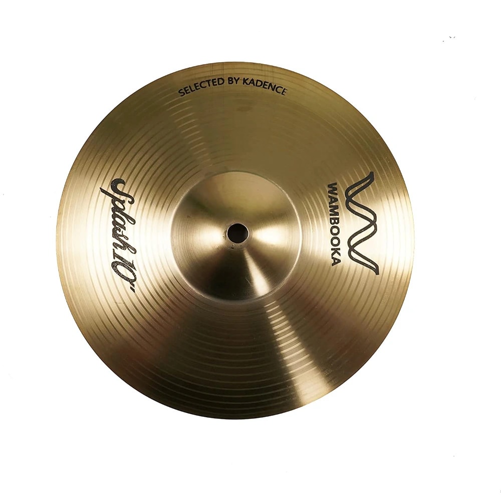 Wambooka CYSP-10 | Home Series | 10 Inch HCS Flat Splash Cymbal | Durable Special Alloy Splash Cymbal with Dry Crisp Punchy Tone & Fast Sharp Attack