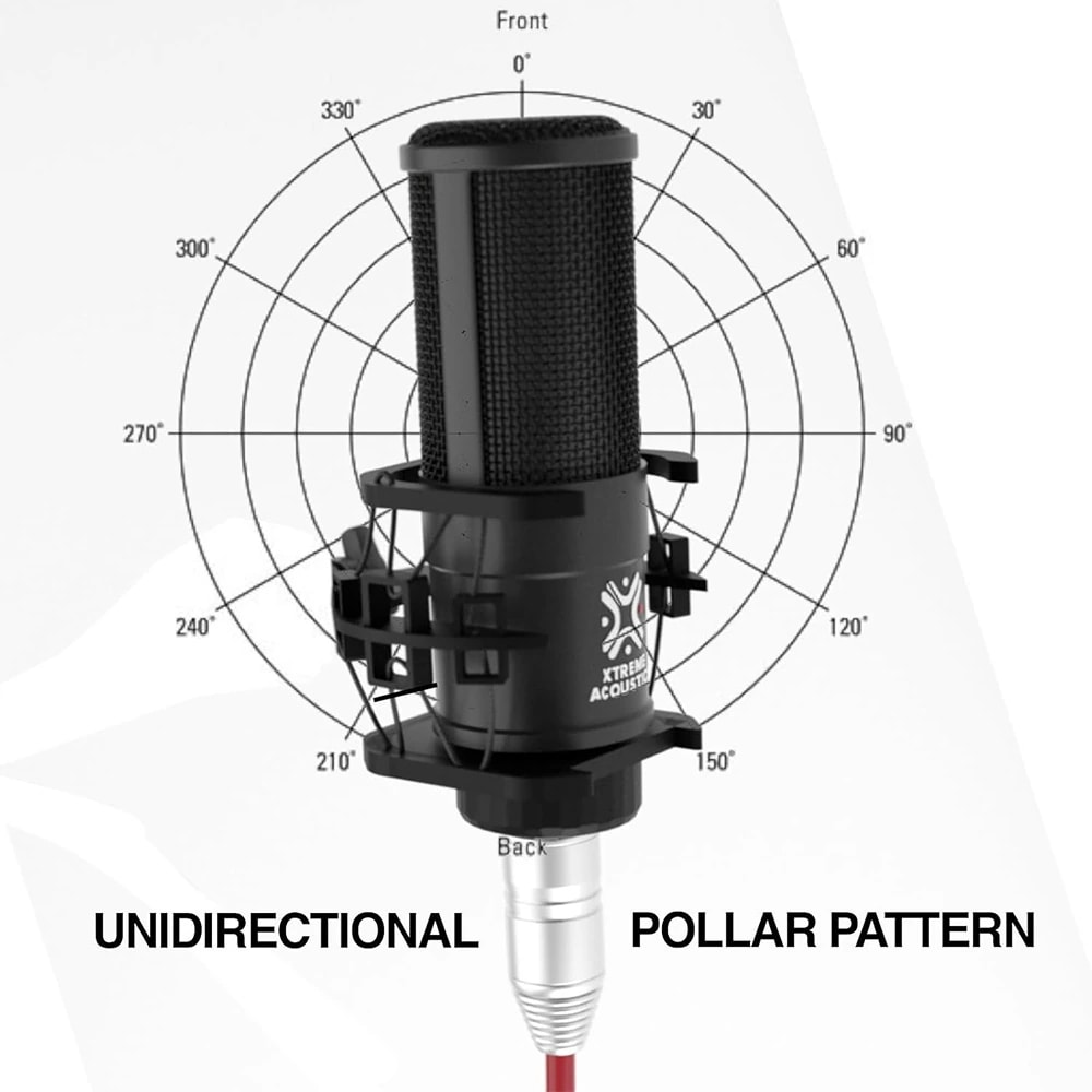 Xtreme Acoustics C-01 Jamming Series Professional Studio Condenser Mic, view 5 of 8