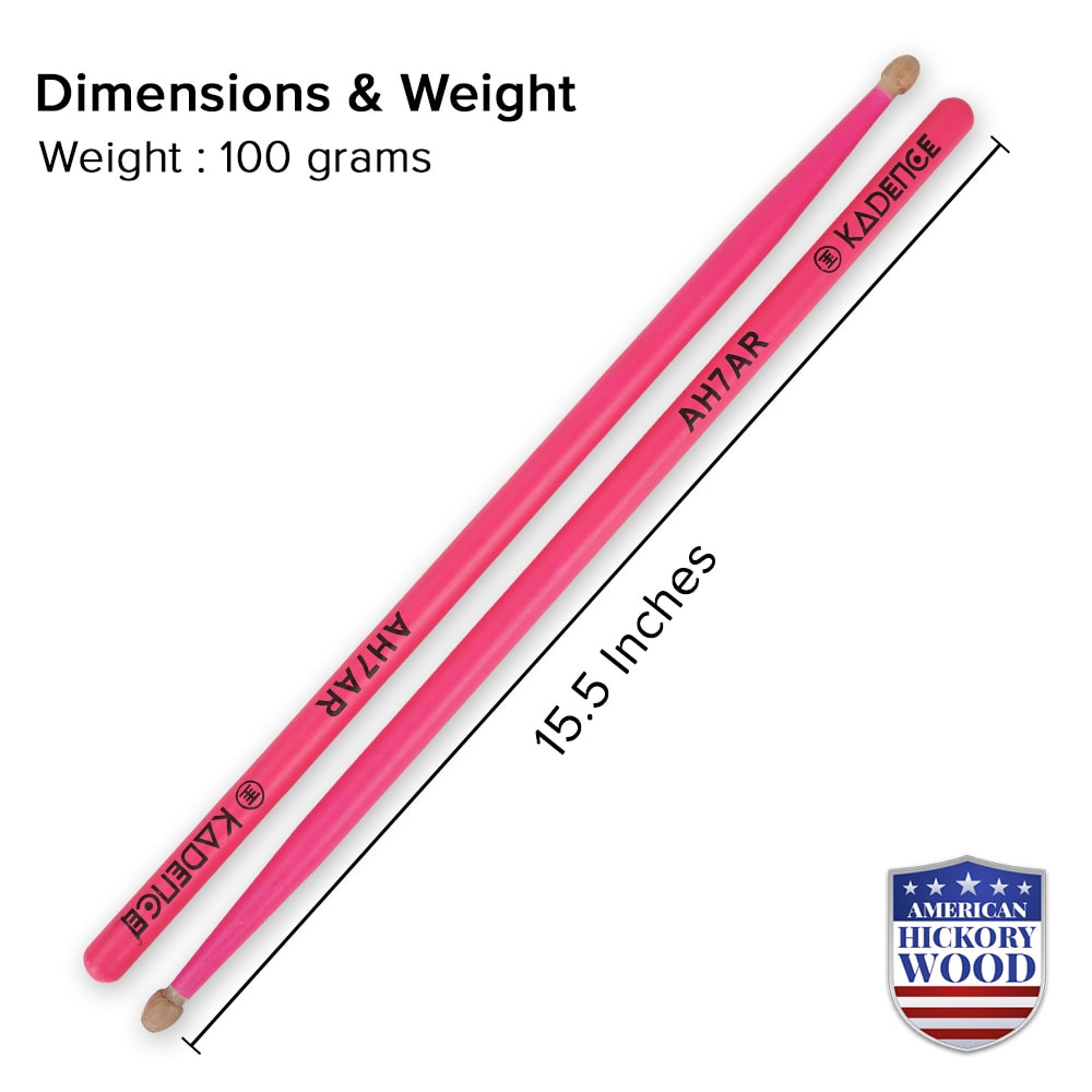 Kadence AH7AR Touring Series Neon 7A Drumsticks, view 4 of 6