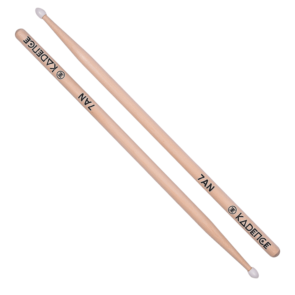 Kadence MN7A Jamming Series Drumsticks | 7A Size Maple Wood | Nylon Acorn Tip with Smooth Matte Finish | Pair Weighs 58 g