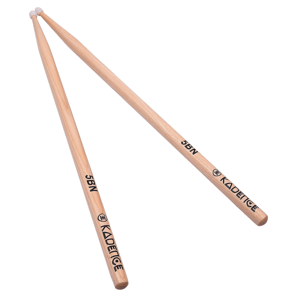 Kadence MN5B Jamming Series Drumsticks | 5B Size Maple Wood | Nylon Acorn Tip with Smooth Matte Finish | Pair Weighs 92 g