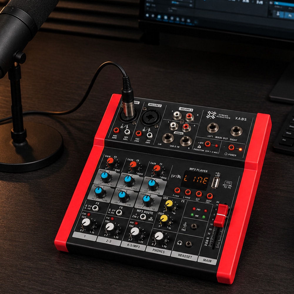 Xtreme Acoustics XAB5 Home Series 5 Channel Compact Analog Audio Mixer, view 6 of 6