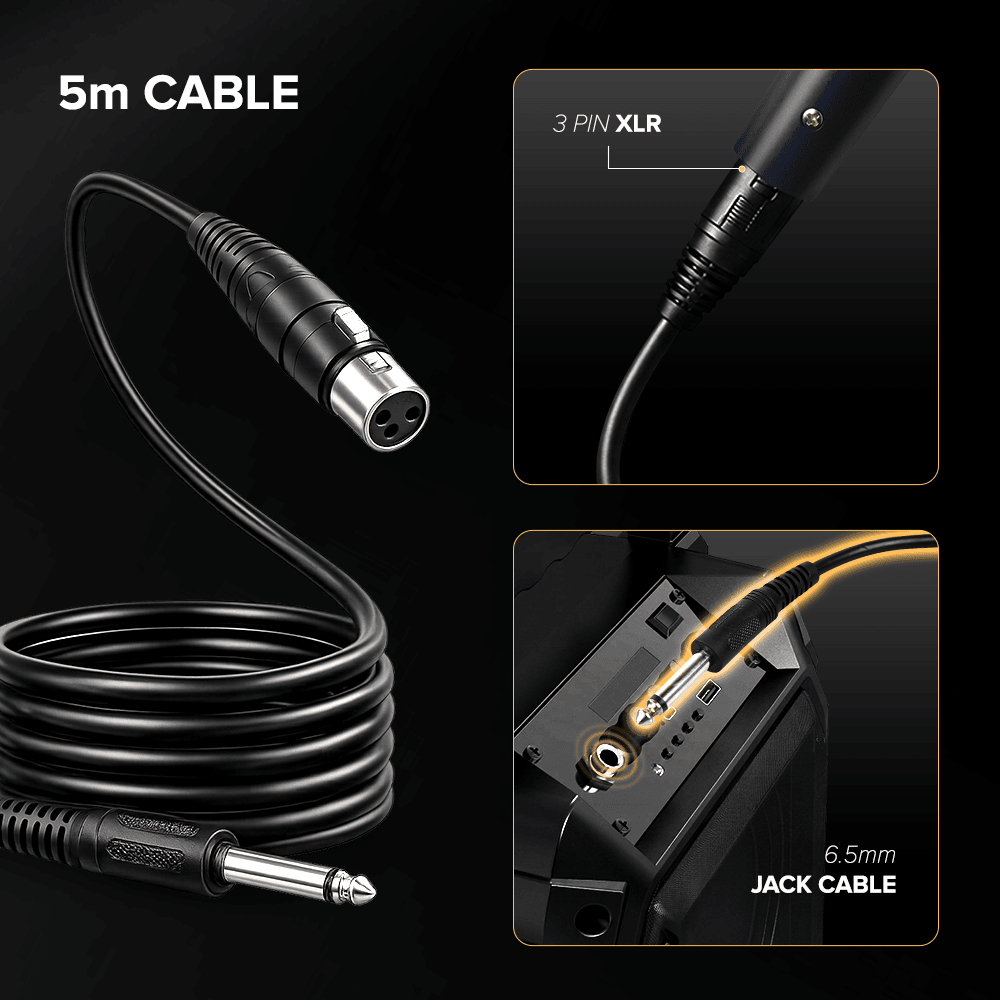 Kadence K333 Home Series Dynamic Wired Mic with Cardioid Pickup, Blue, view 4 of 6