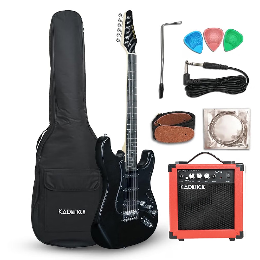 Kadence EGBLK-SC Astroman 39" Electric Guitar, view 1 of 6