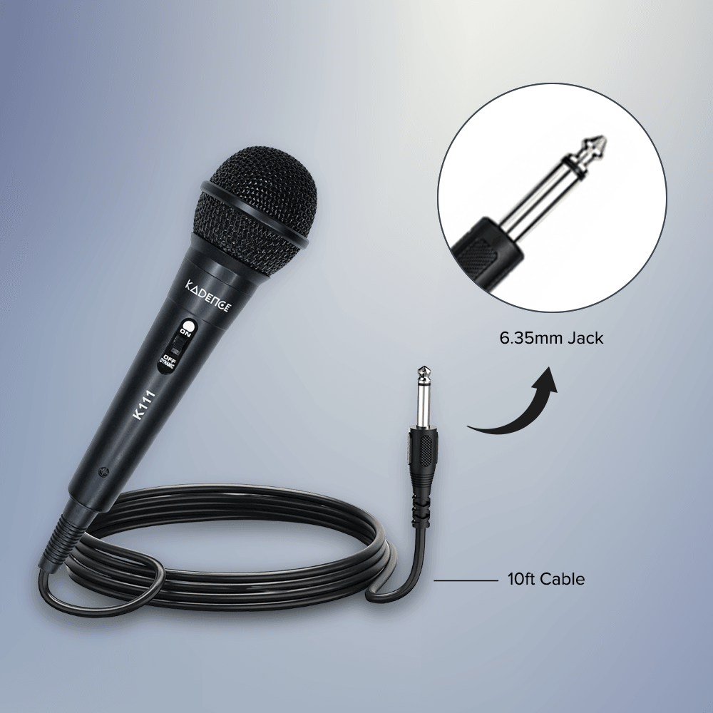 Kadence K111-V2 Home Series Cardioid Dynamic Microphone for Singing & Karaoke, view 3 of 5