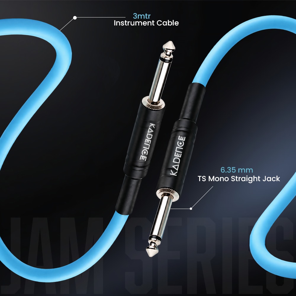 Kadence KJJ3M-J01-BL Jamming Series Instrument Cable, view 2 of 6