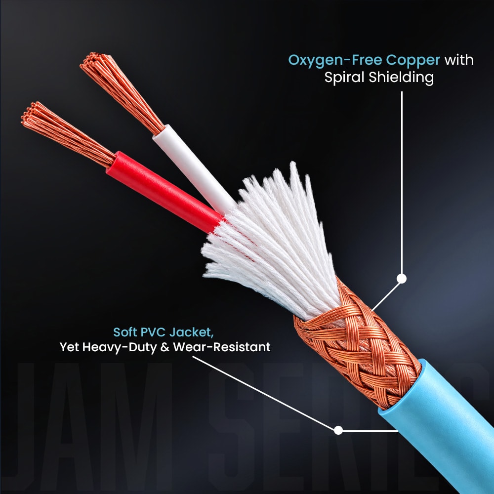 Kadence KJJ3M-J01-BL Jamming Series Instrument Cable, view 3 of 6